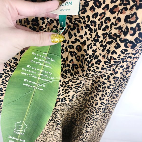 SOLD Farm Rio | NEW Leopard Sleeveless Midi Dress - Picture 8 of 8